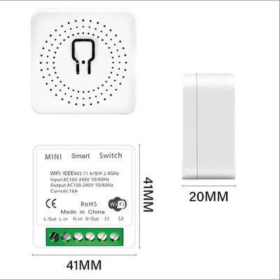 Tuya smart mini wifi switch 1-way dual control 'KH-TSM'