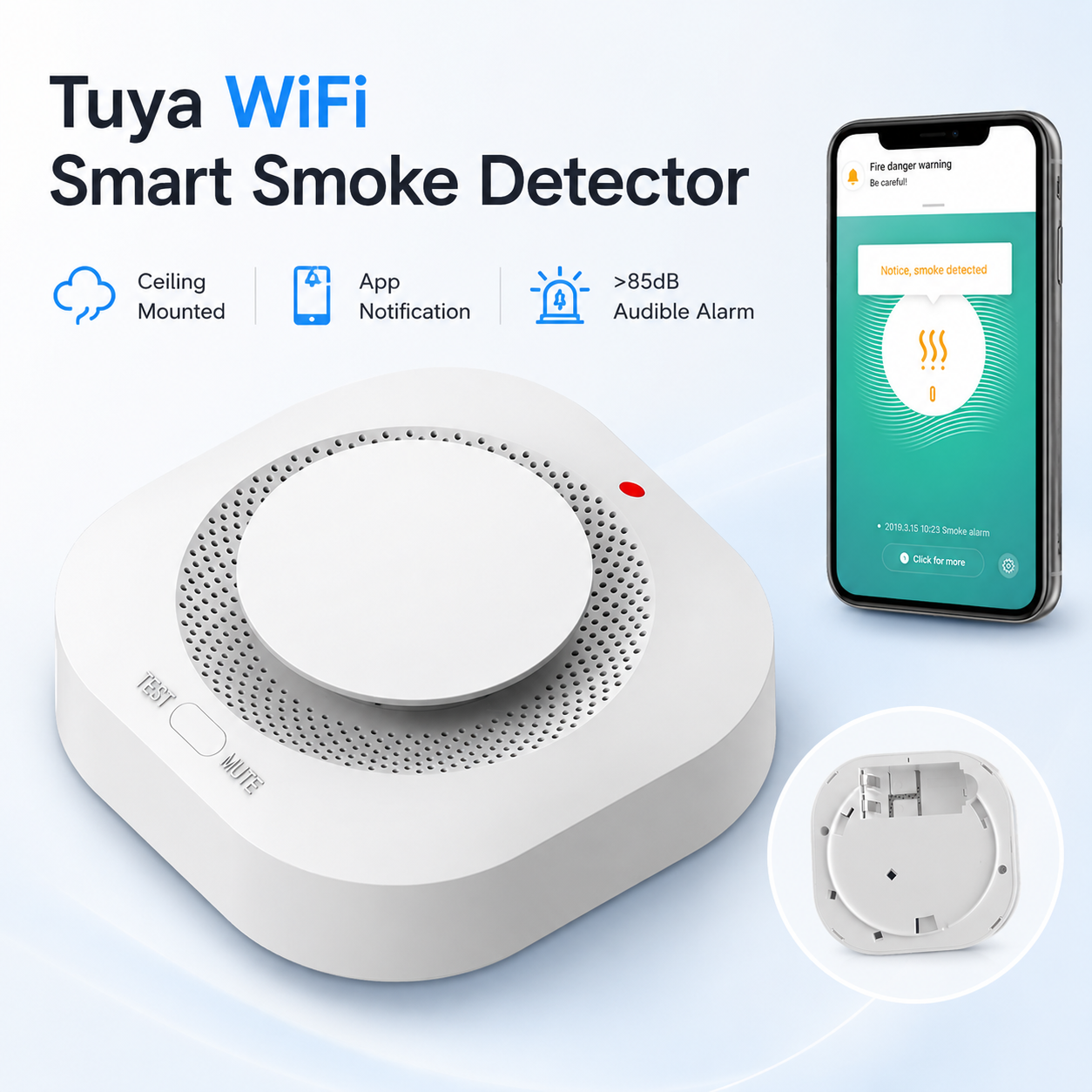 Tuya WiFi Smart Smoke Detector Core Features