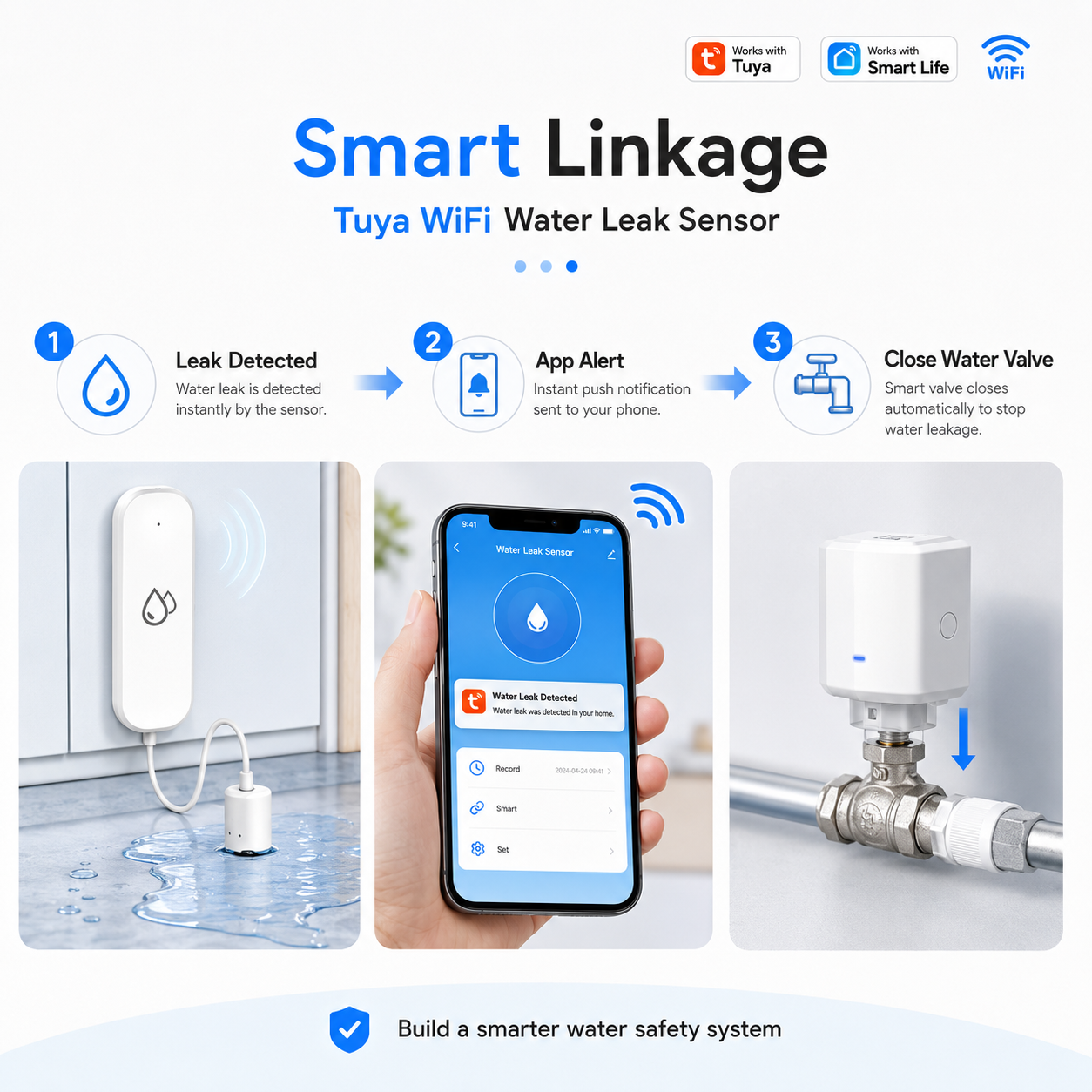 Smart Linkage with Tuya Water Valve Controller